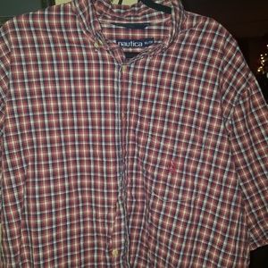 Short sleeve button up with 1 pocket